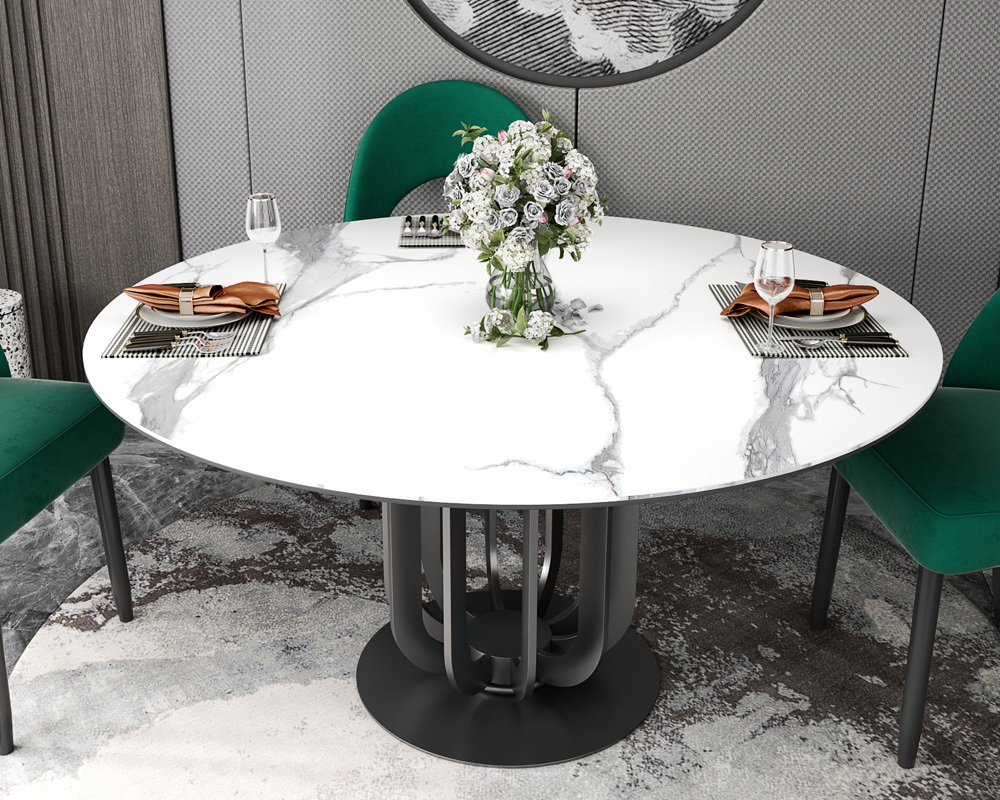 White Roundhill Dining Table